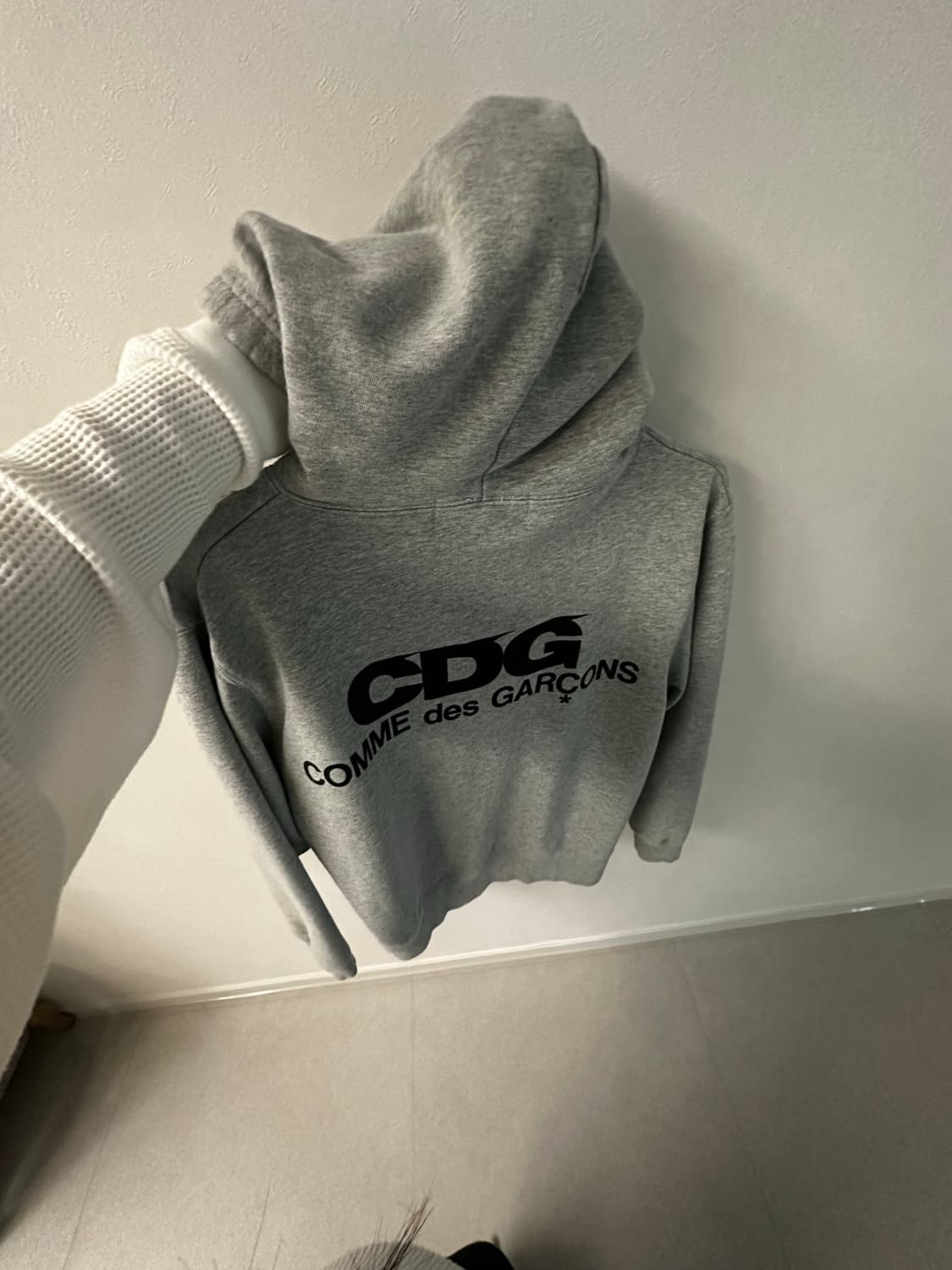 Cdg 후드집업 그레이 상품이미지3