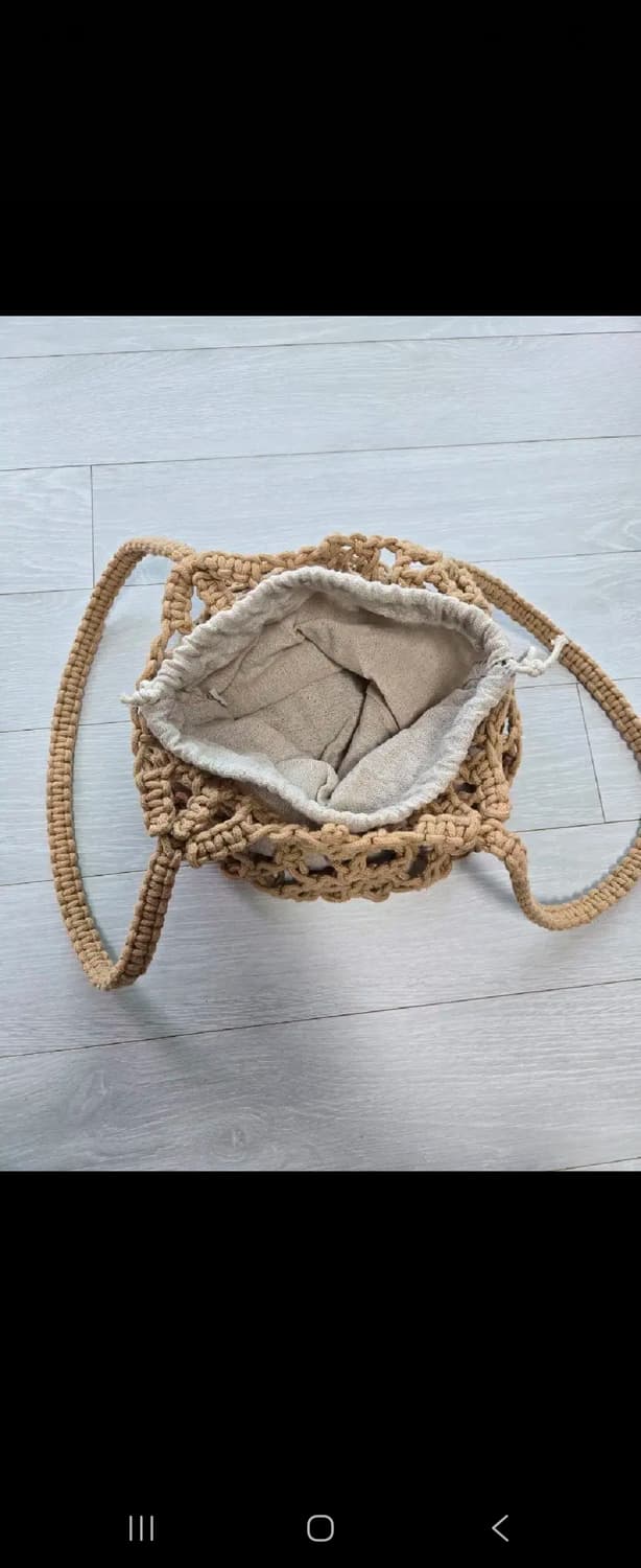 그물 니트백 숄더백 여름 베이지 상품이미지3