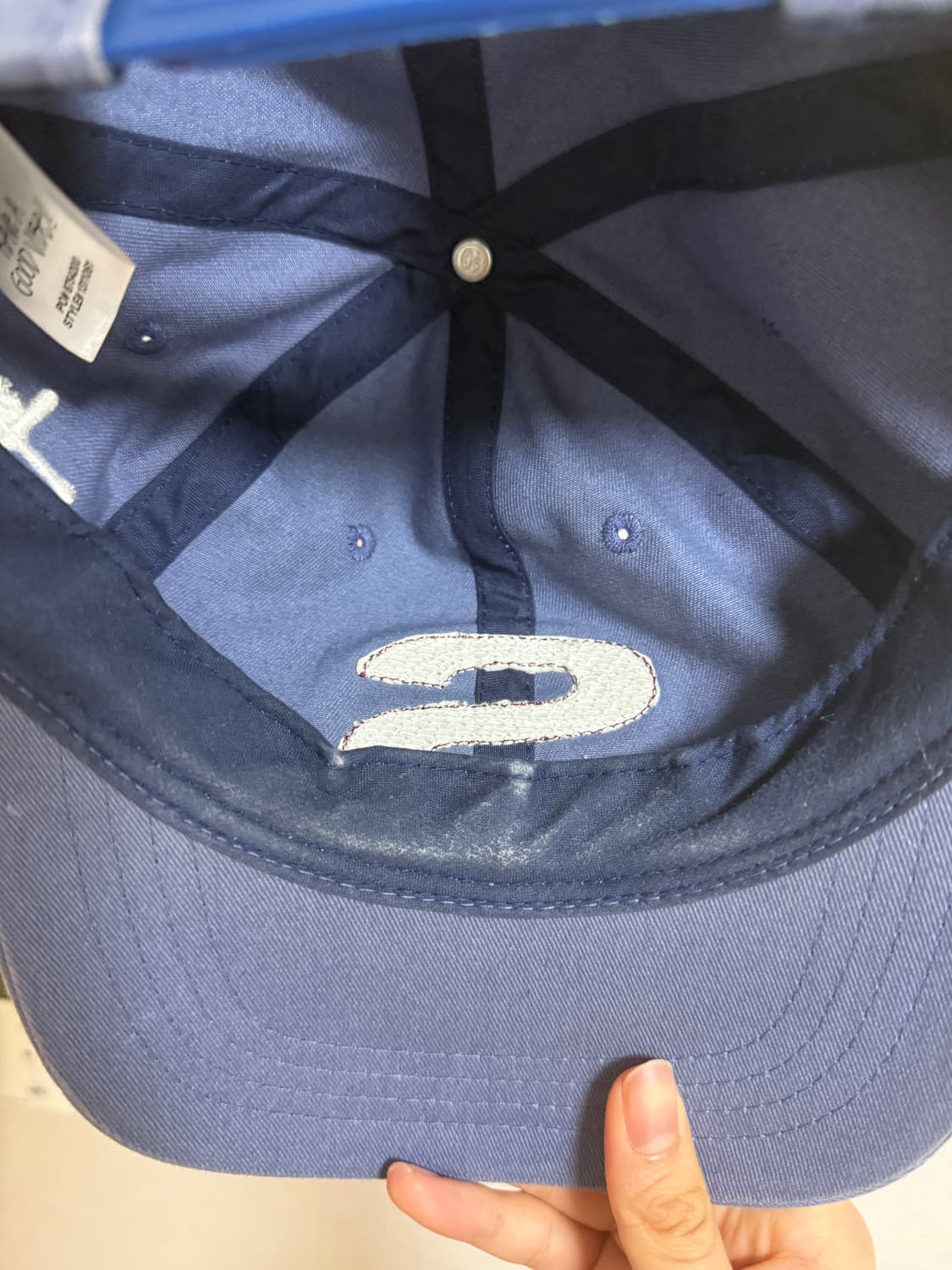 스투시 셔닐 S 로우 프로 캡 블루 상품이미지3