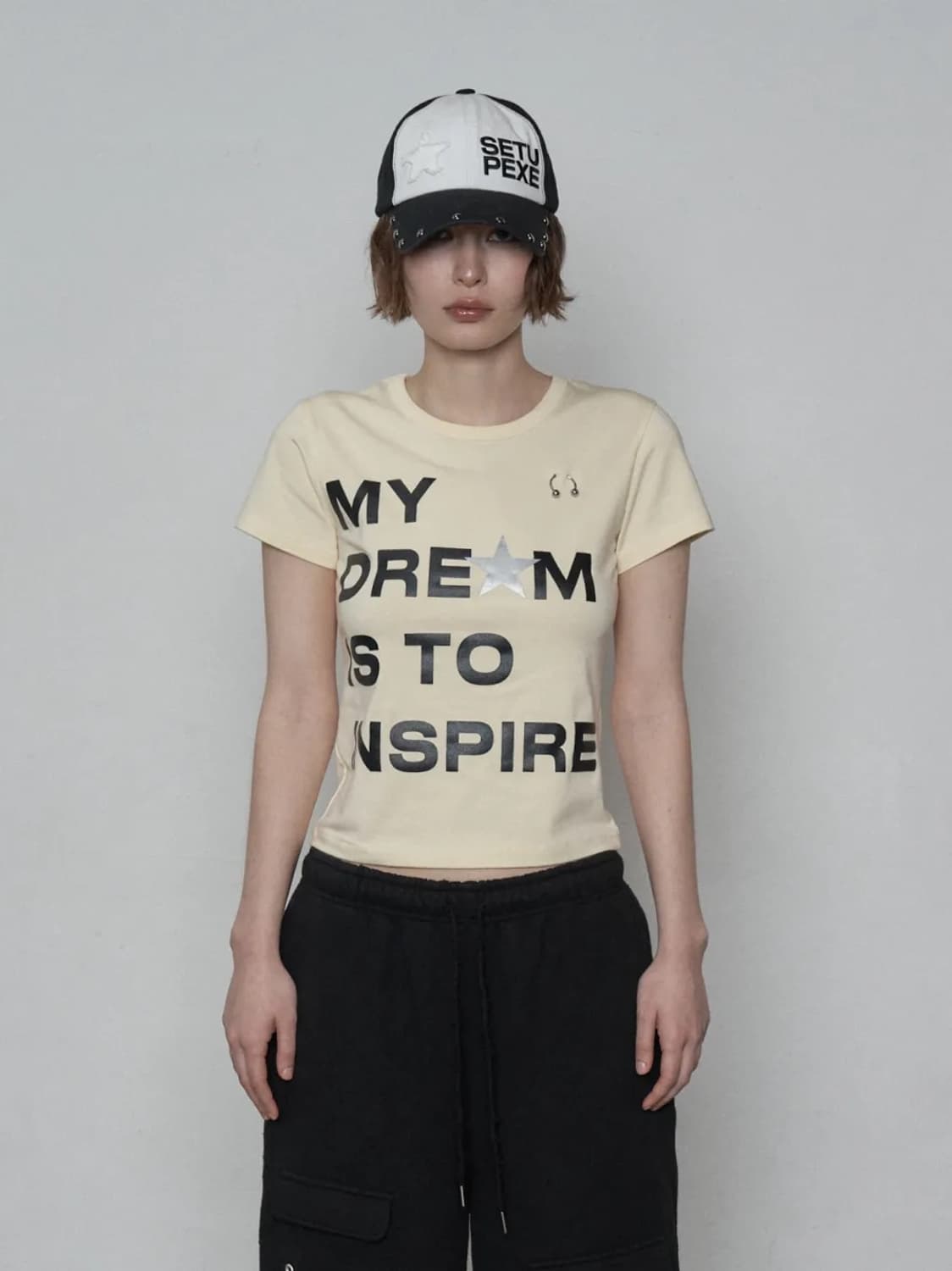셋업이엑스이 DREAM PIERCING TOP 반팔티셔츠 상품이미지1