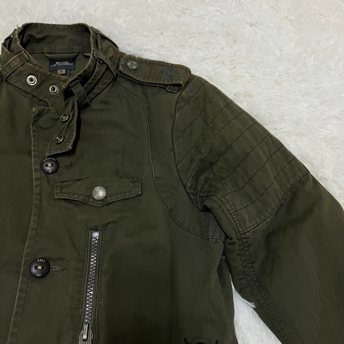 빈티지 카키 야상 재킷 986 y2k 스트릿 갸루 펑키 일본빈티지 fab 상품이미지3