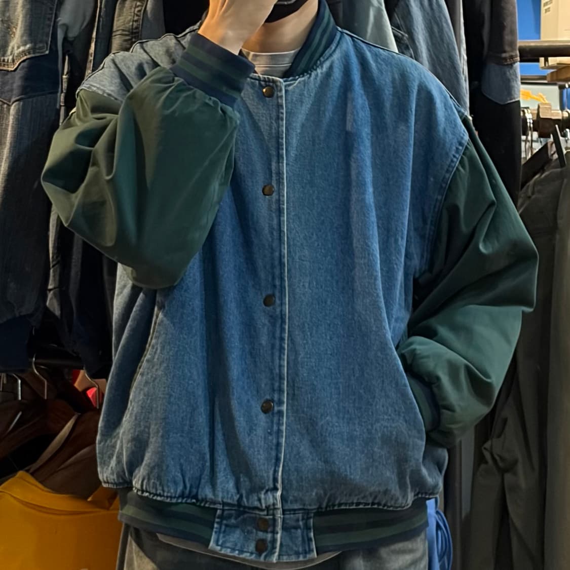 [NO.9] VTG 데님 바시티자켓 상품이미지1