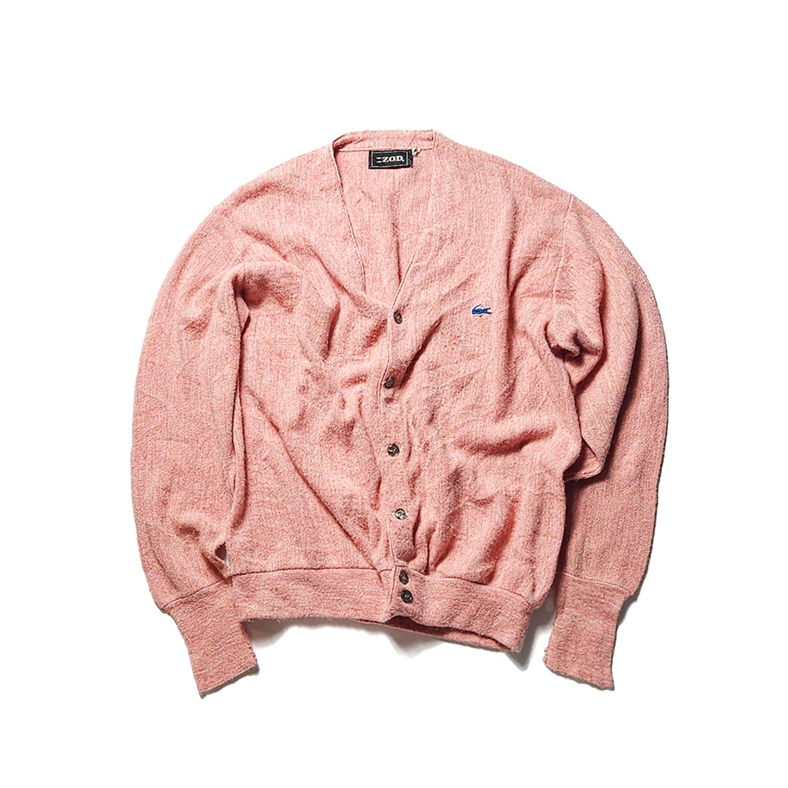 90s USA 빈티지 IZOD 핑크 니트 가디건 상품이미지1