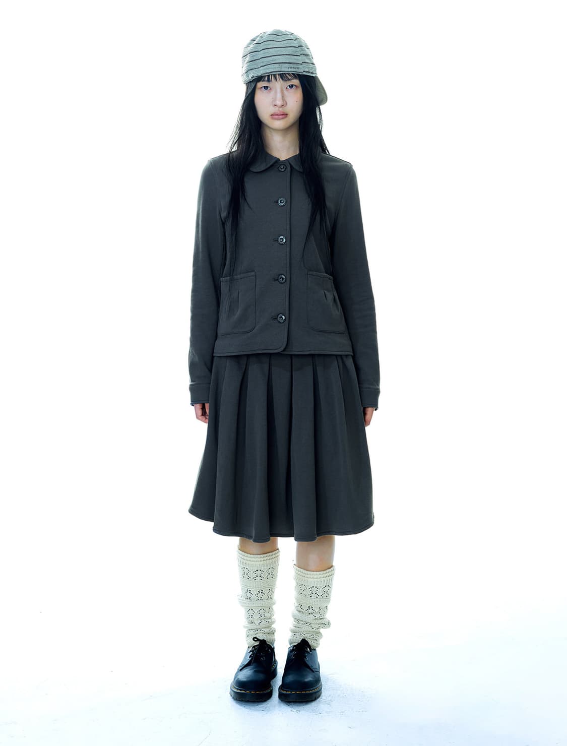 코이세이오 코지 스웨트 재킷 차콜 1사이즈 상품이미지1