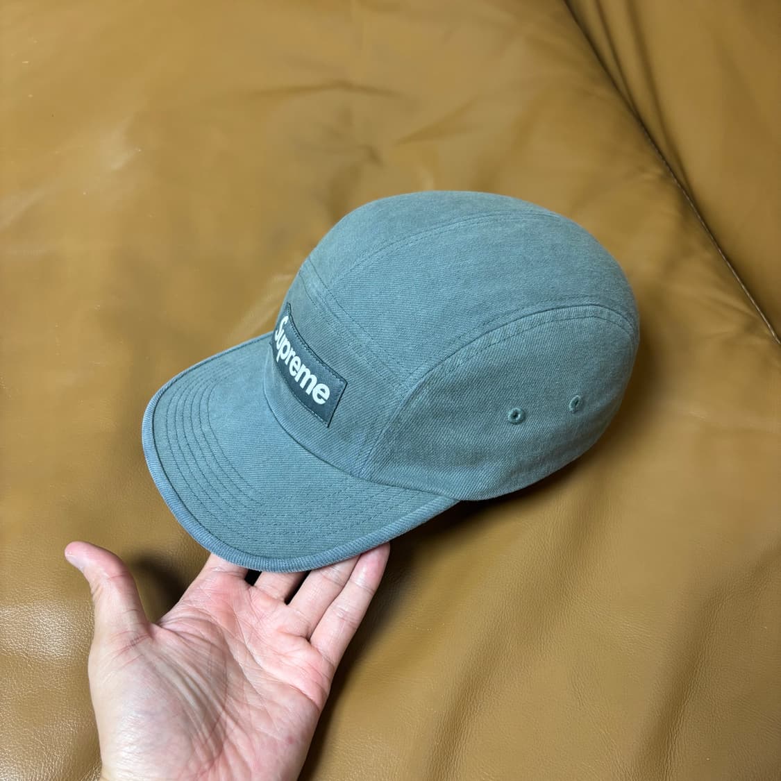 Supreme 슈프림 데님 캠프캡 모자 Washed Denim Teal 상품이미지4