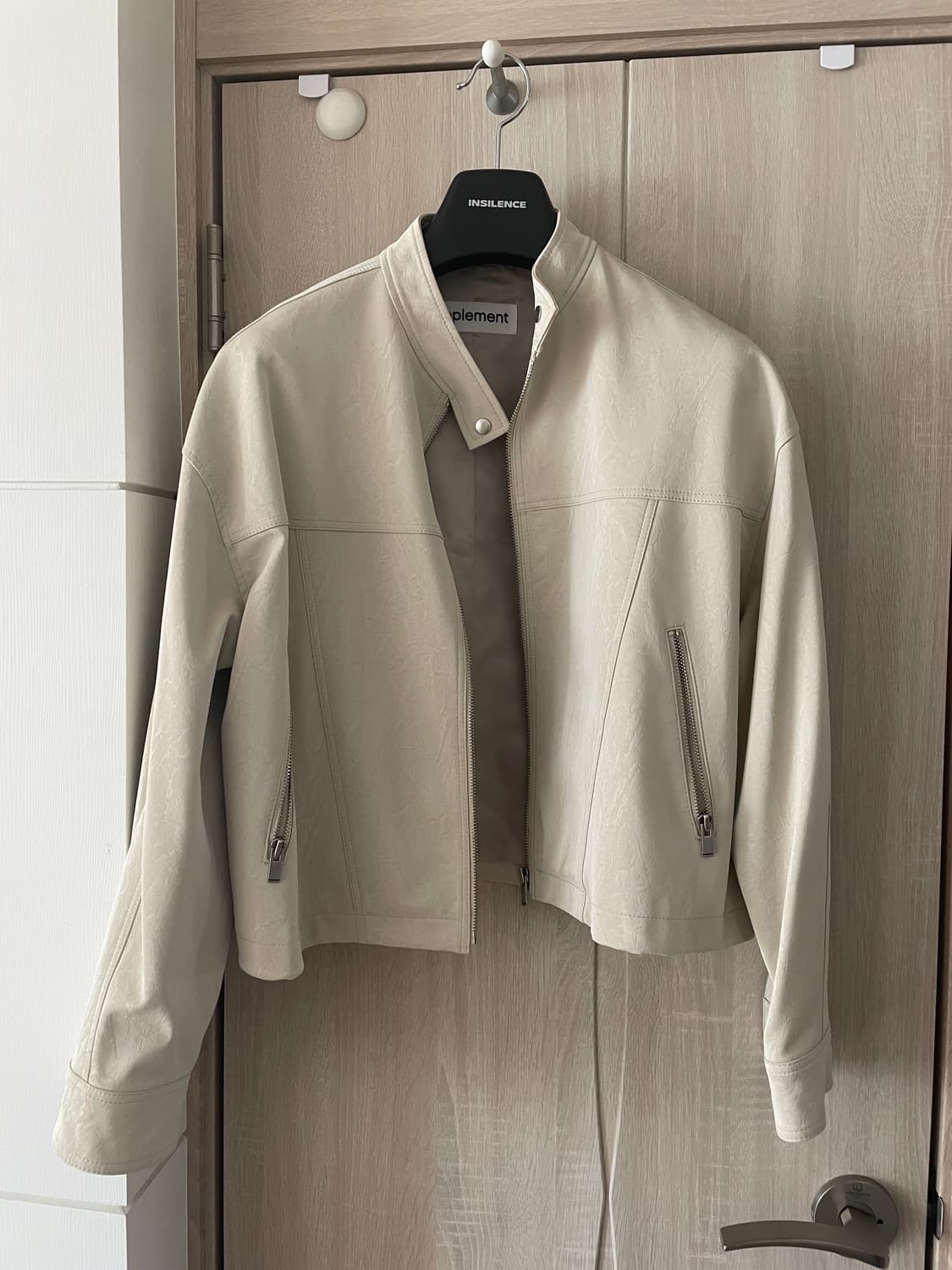 vpplement 비건 레더 블루종 자켓 S 상품이미지3