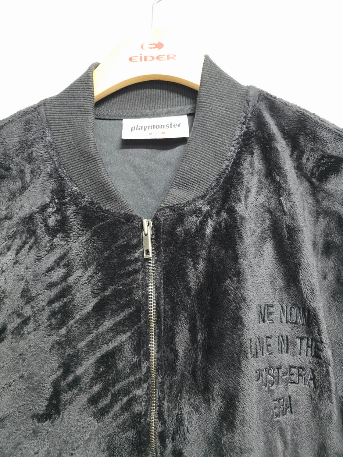 playmonster 블랙 벨벳 봄버 자켓 상품이미지2