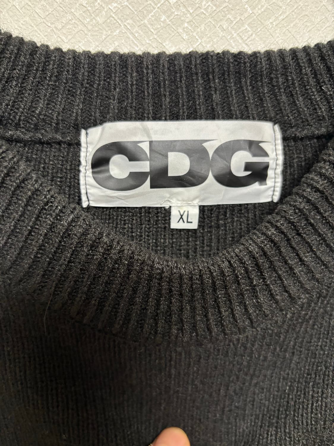 꼼데가르송 CDG 라운드넥 풀오버 니트 XL 상품이미지3