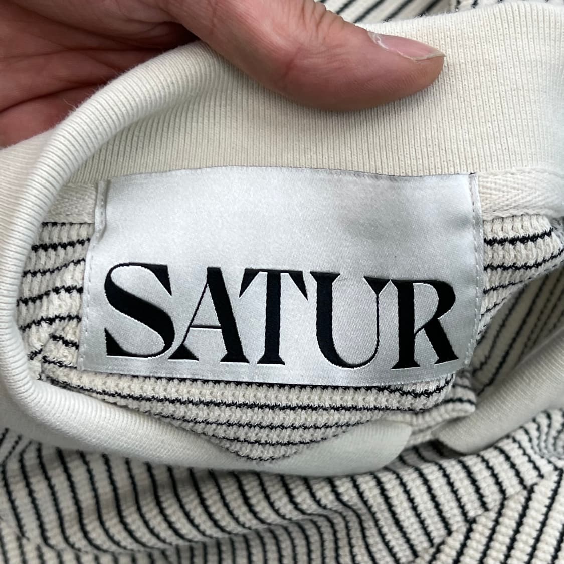 세터 스트라이프 카라 하프 니트 r3574 상품이미지6