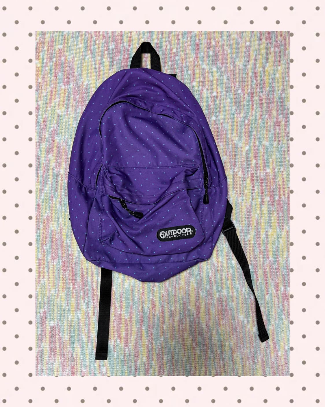 퍼플 도트 백팩  상품이미지1