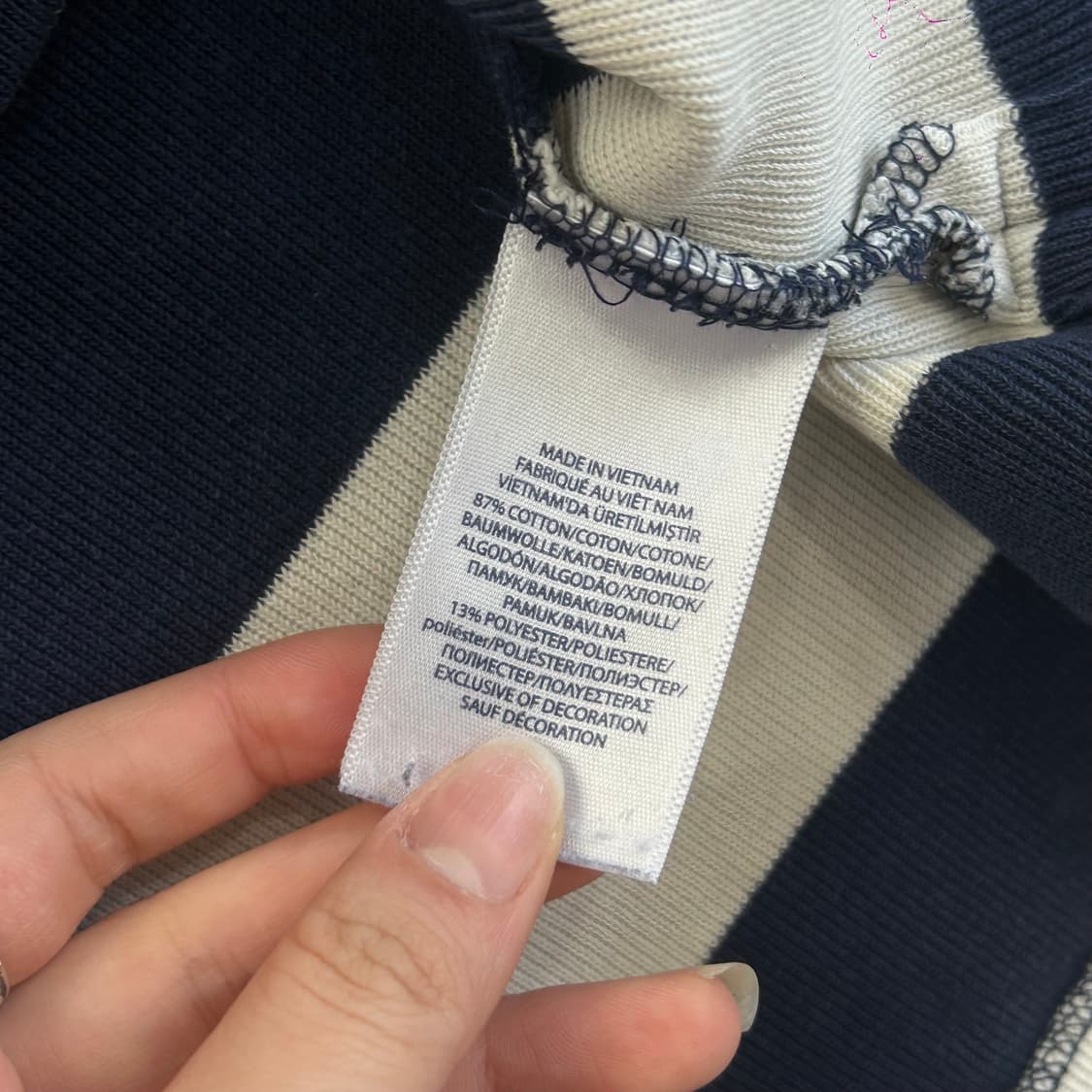 Polo 폴로 레드포니 네이비 스트라이프 반집업 상품이미지6