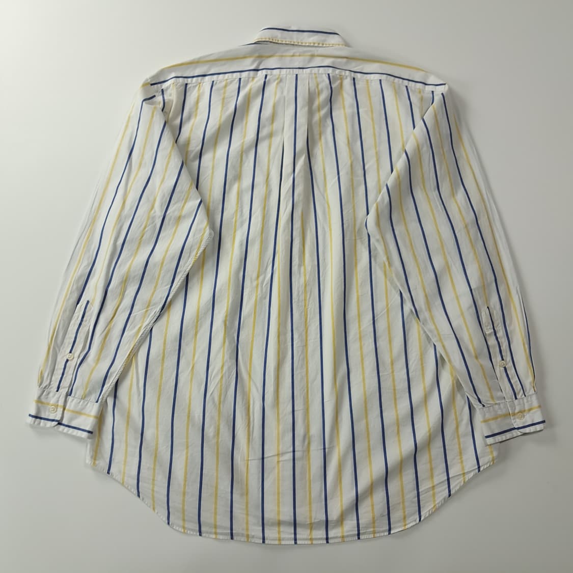 CK321 L 폴로 90s 올드스쿨 네이비 옐로우 스트라이프 셔츠 남방 상품이미지6