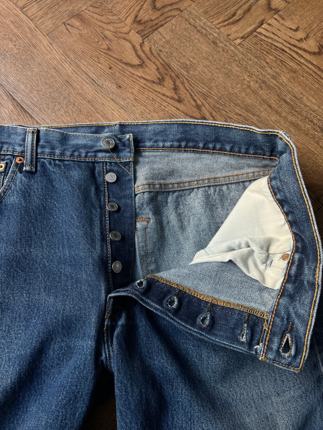 [36]리바이스 501 빈티지 워싱 데님 팬츠 상품이미지3