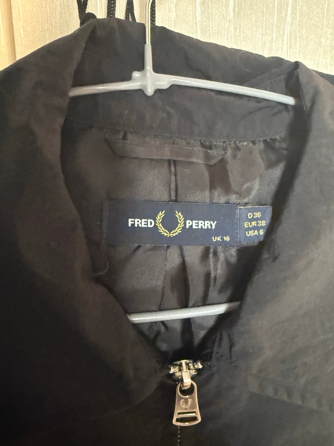 프레드페리 블랙 나일론 자켓 상품이미지2