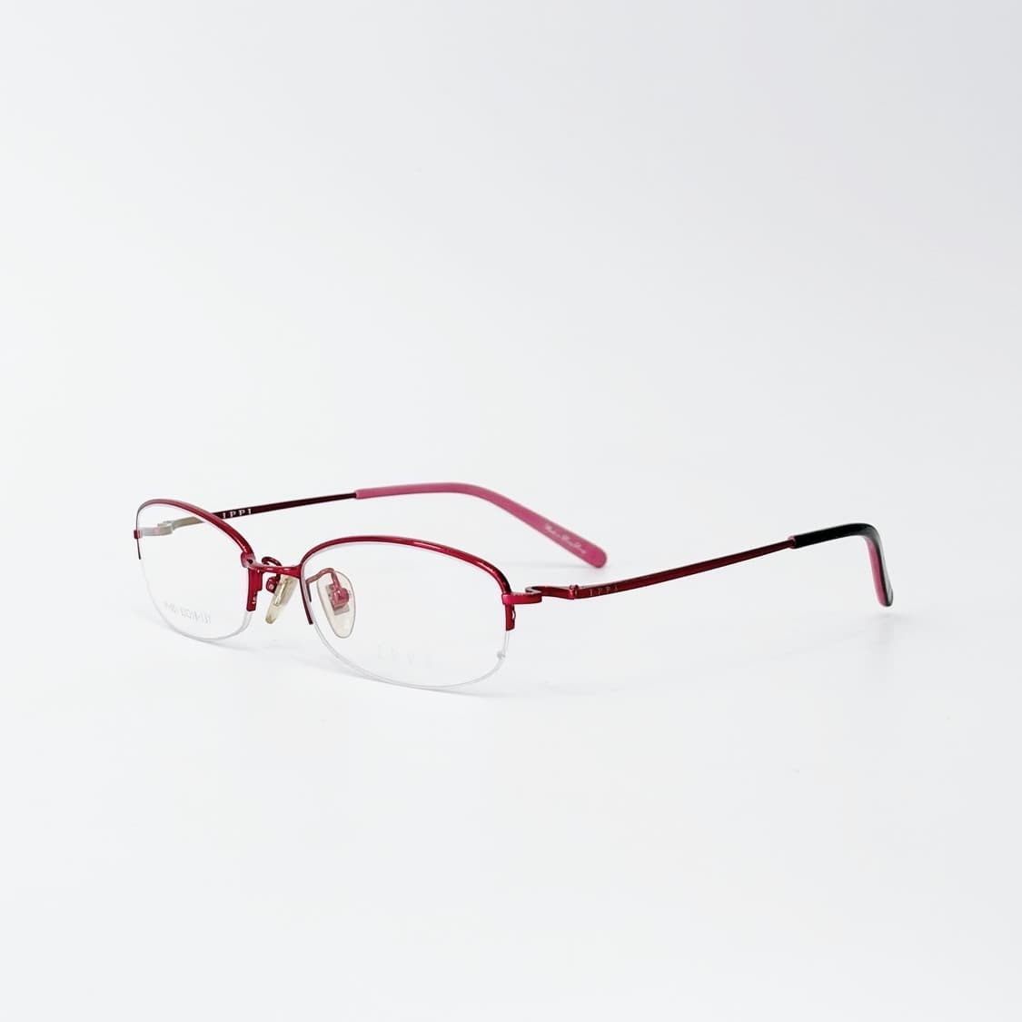 IPPI 레드 반무테 메탈 데드스탁 빈티지안경 상품이미지2
