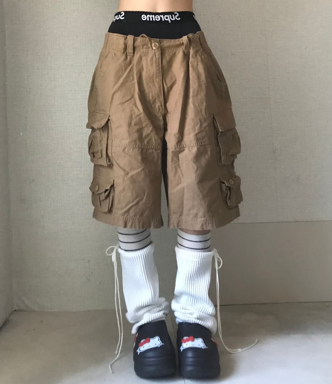 베이지 멀티포켓 버뮤다 상품이미지4