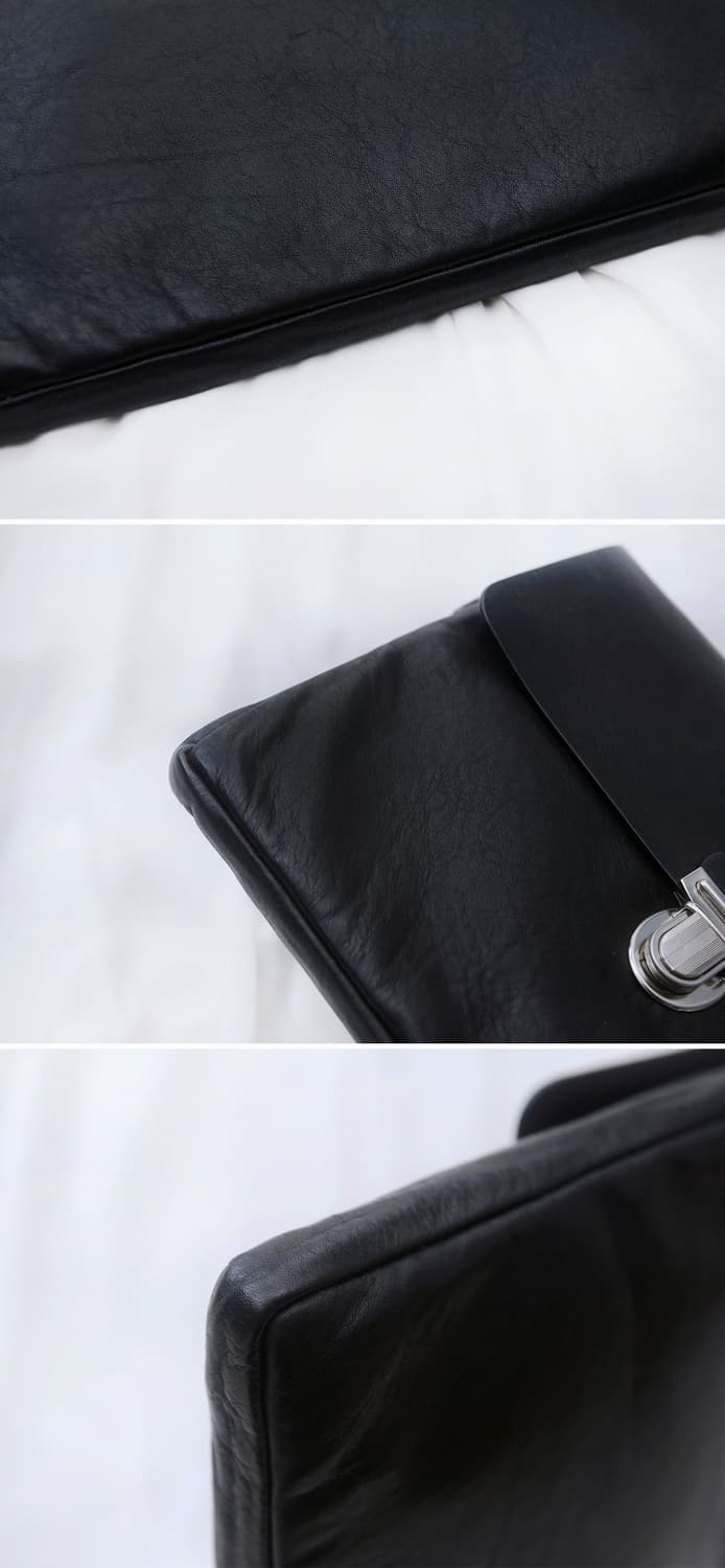 아미 (AMI) 베지터블 레더 플랩 클러치백 도큐먼트케이스 상품이미지6