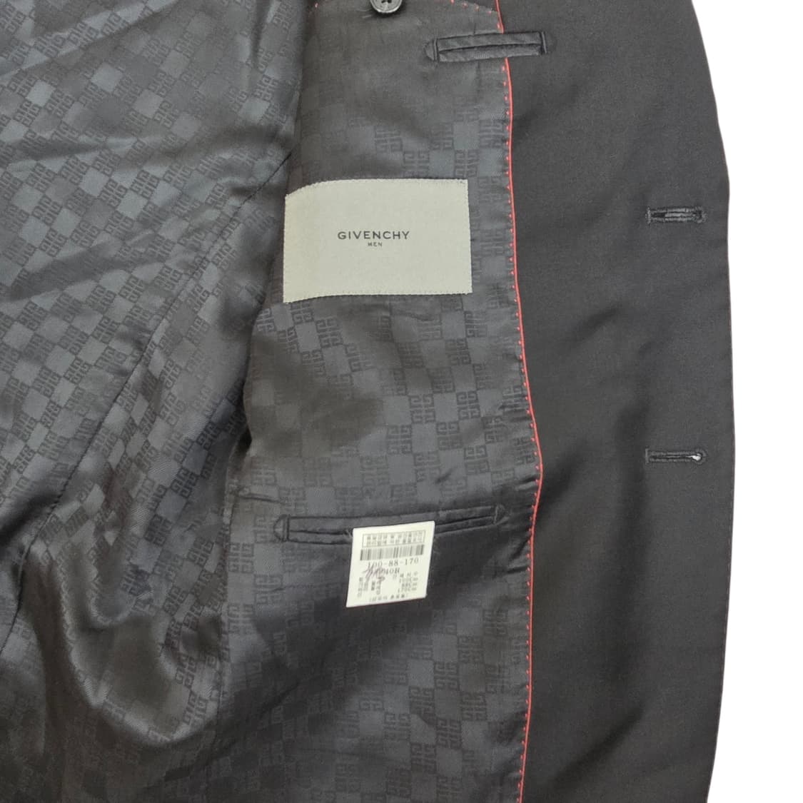 Givenchy 지방시 블랙 울 수트 셋업 40R, 34P 상품이미지4