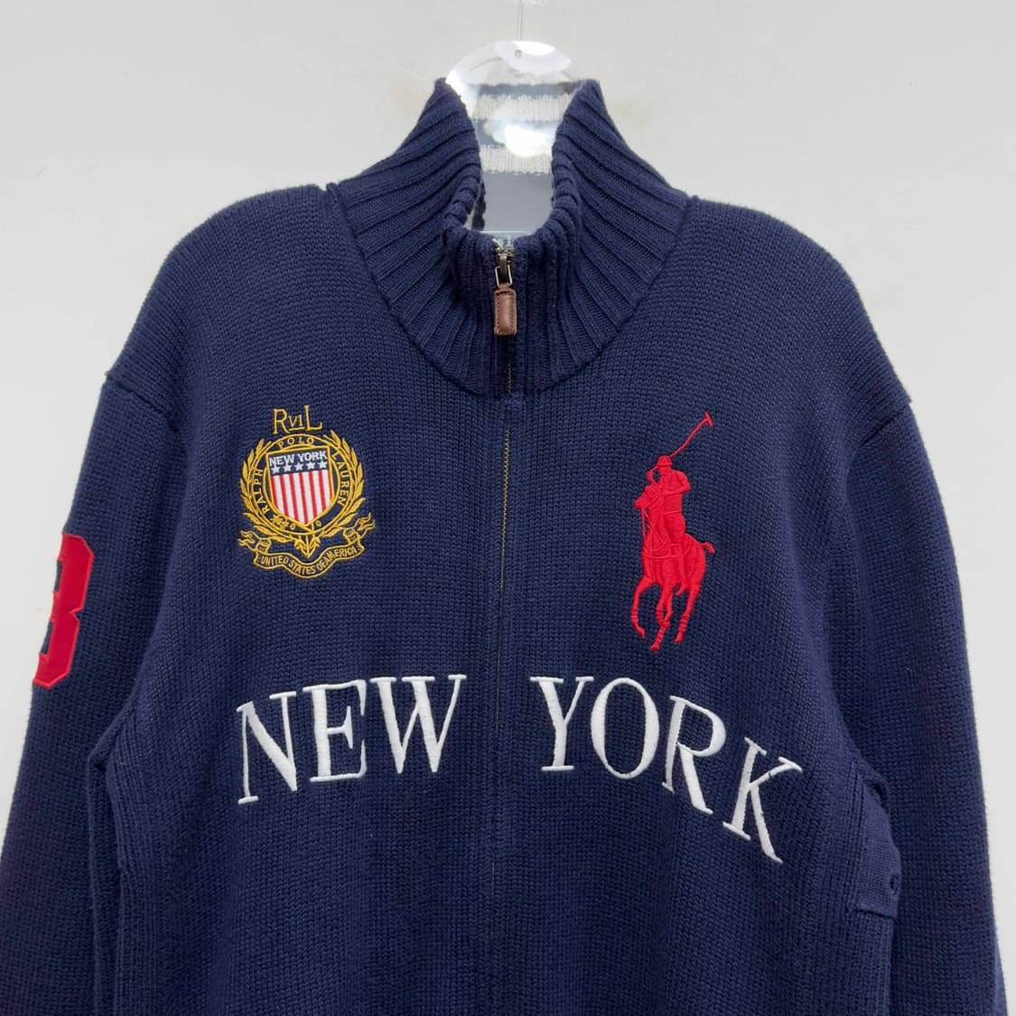 폴로 랄프로렌 투웨이 집업 니트 자켓 상품이미지2