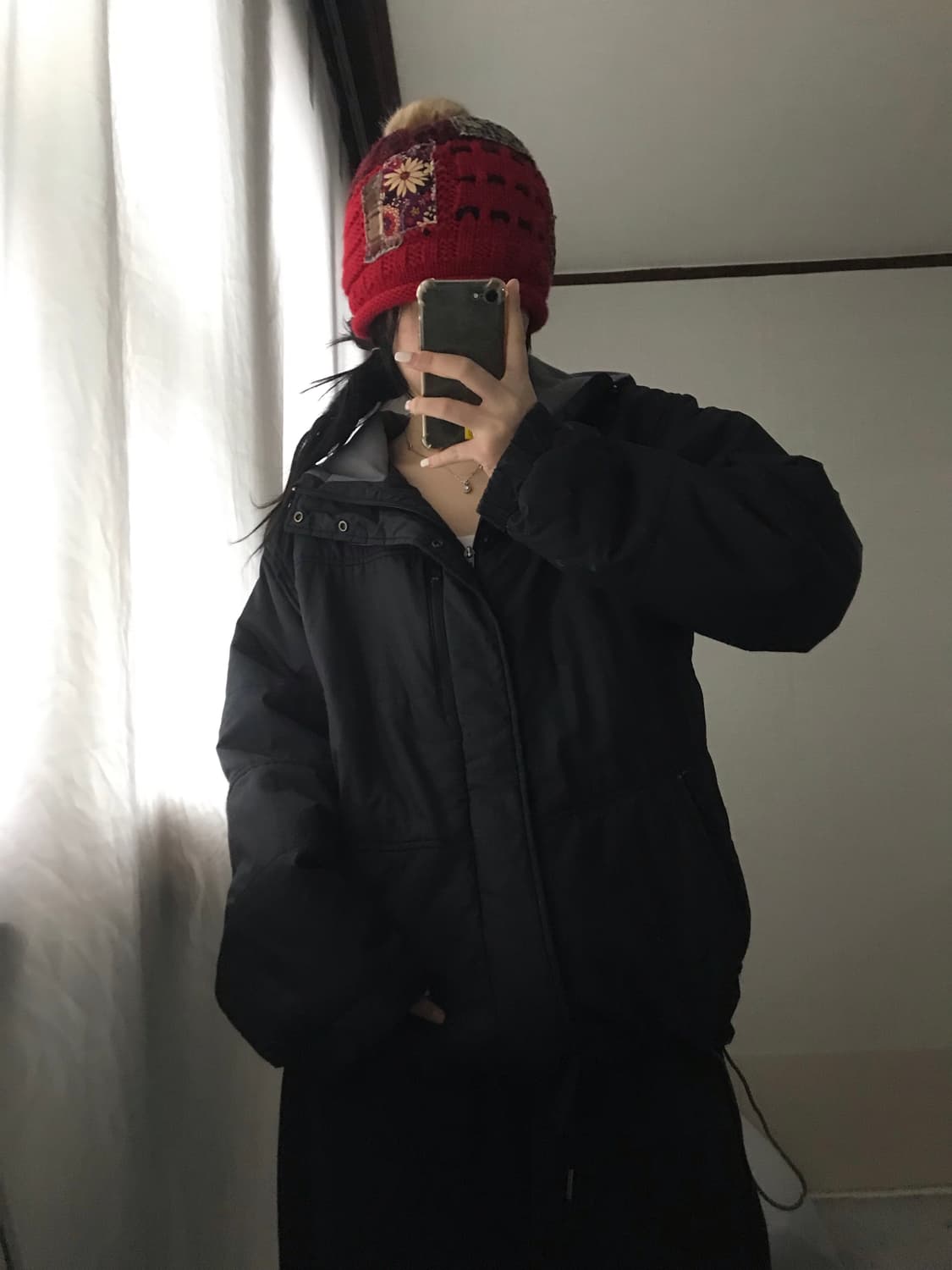 나이키 블랙 후드 패딩 상품이미지3