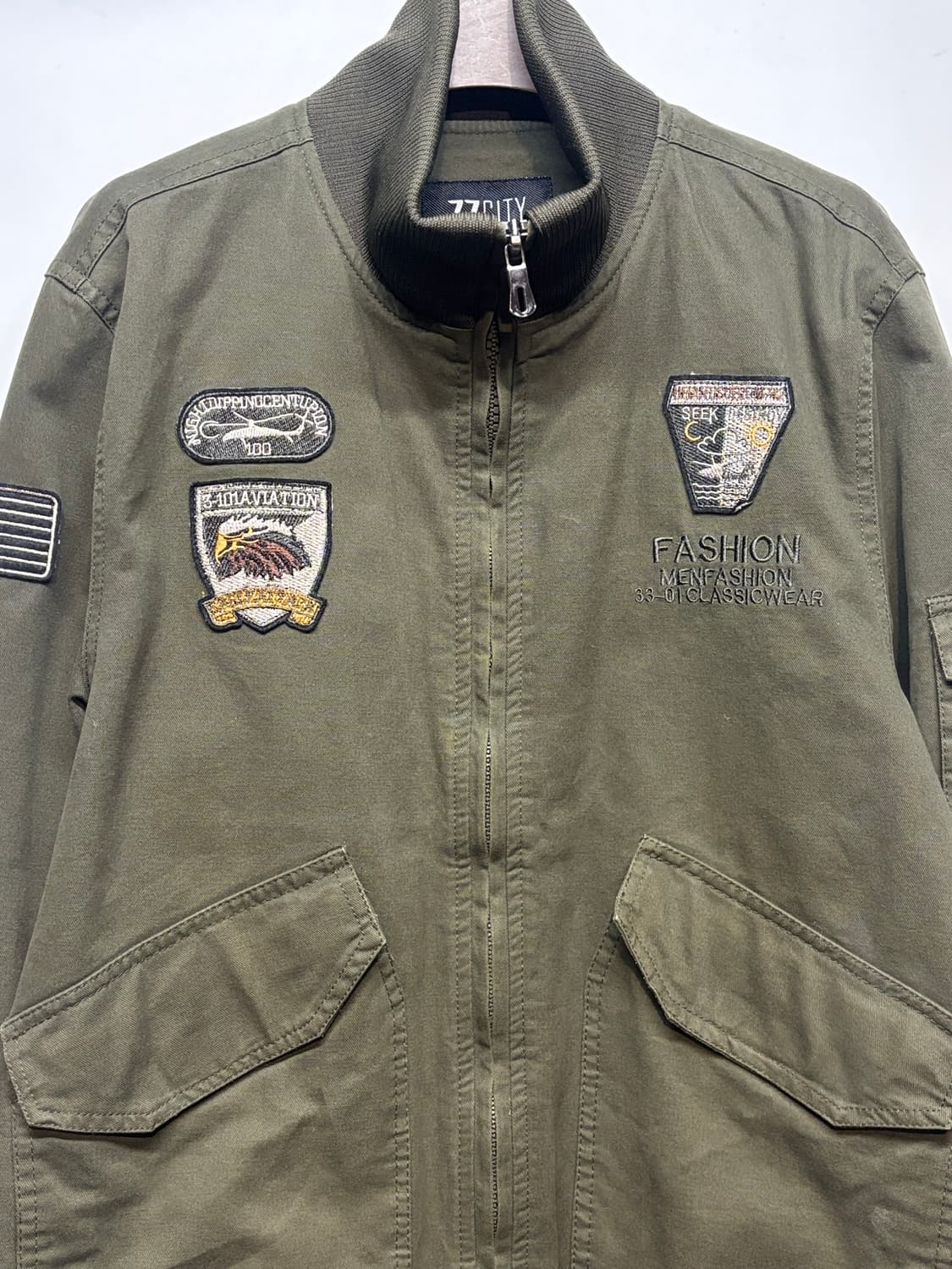 77CITY 밀리터리 패치 자켓 상품이미지2