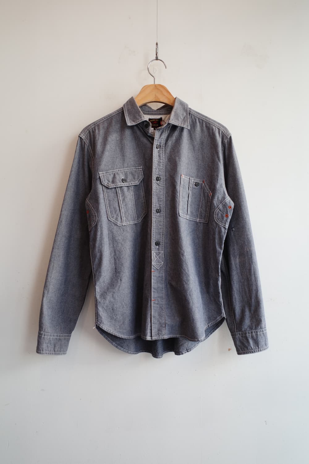 BEAMS 빔즈 샴브레이 워크셔츠  상품이미지1