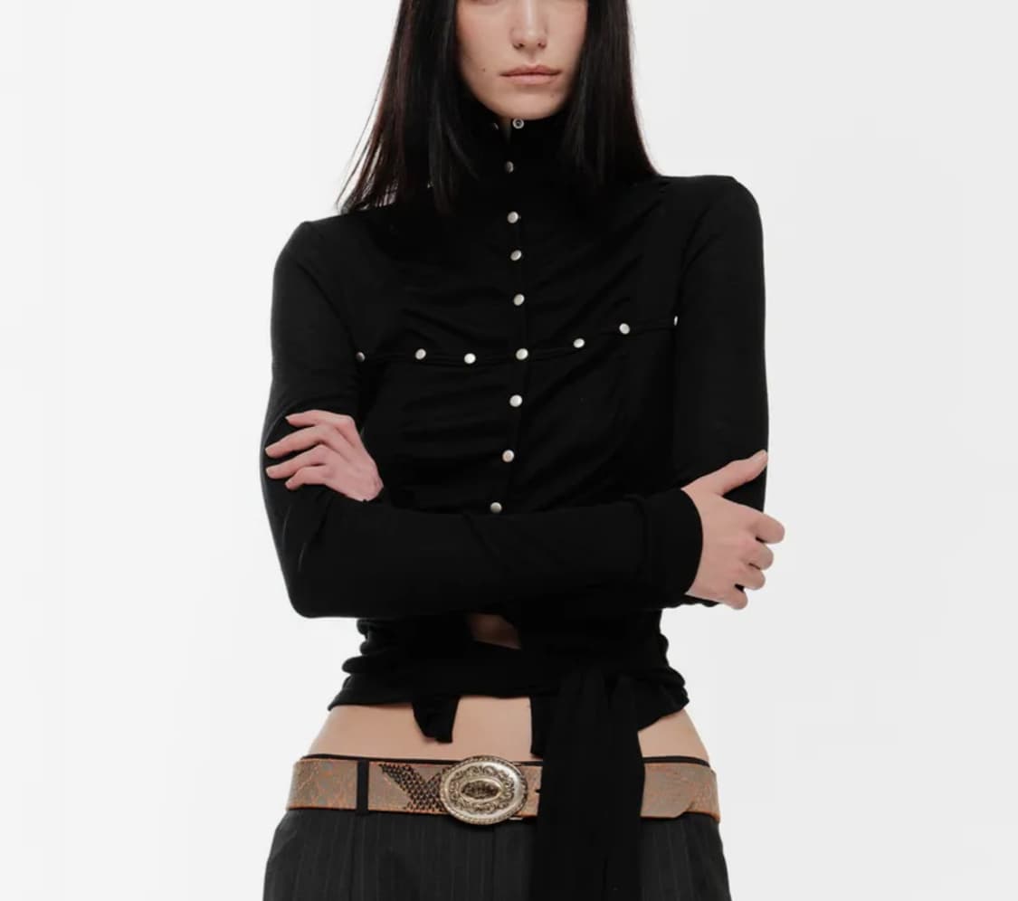 2000아카이브스 셔링 하이넥 탑 상품이미지1