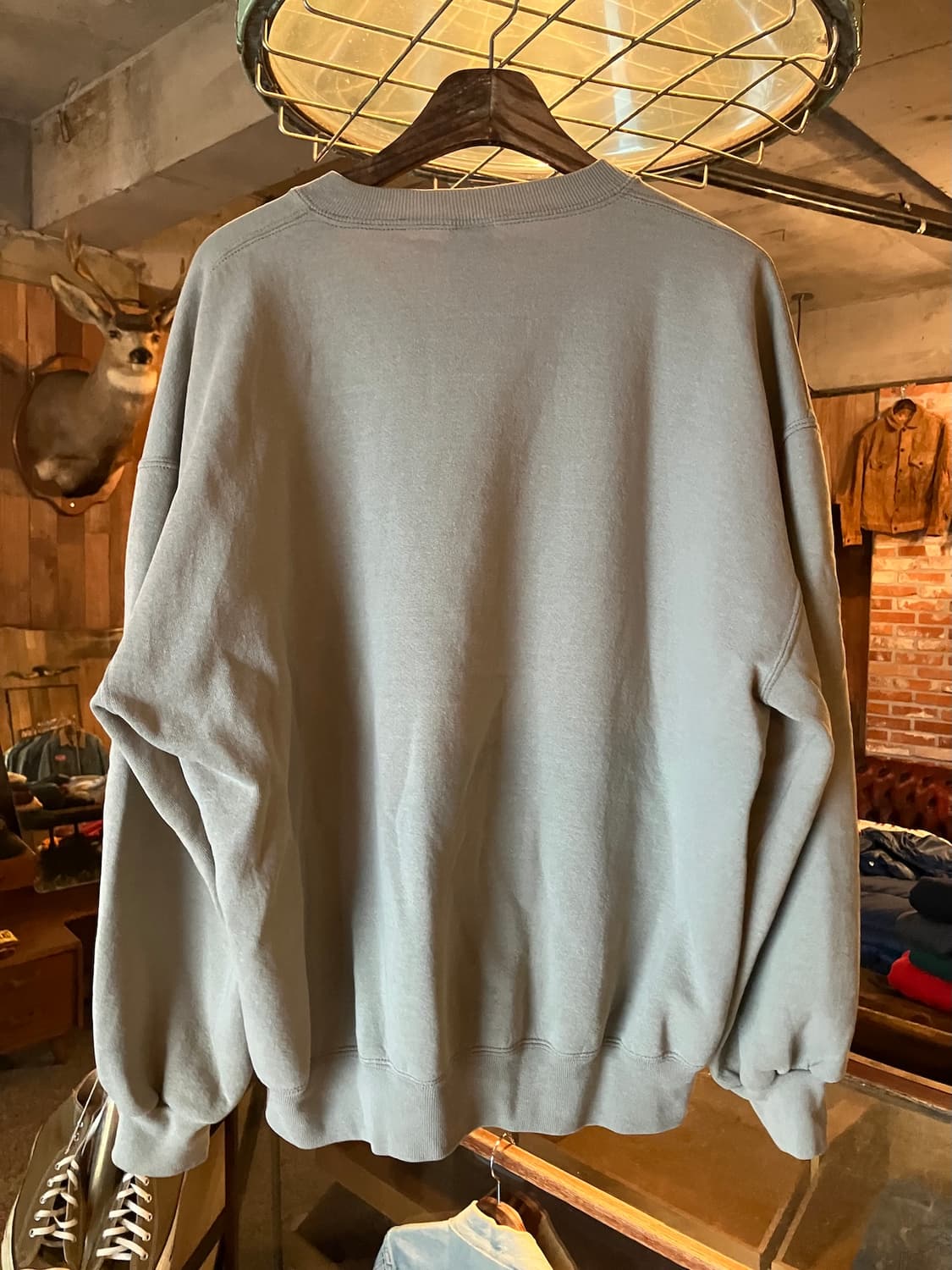 90s USA 빈티지 러셀 플레인 스웻 셔츠 맨투맨 상품이미지4