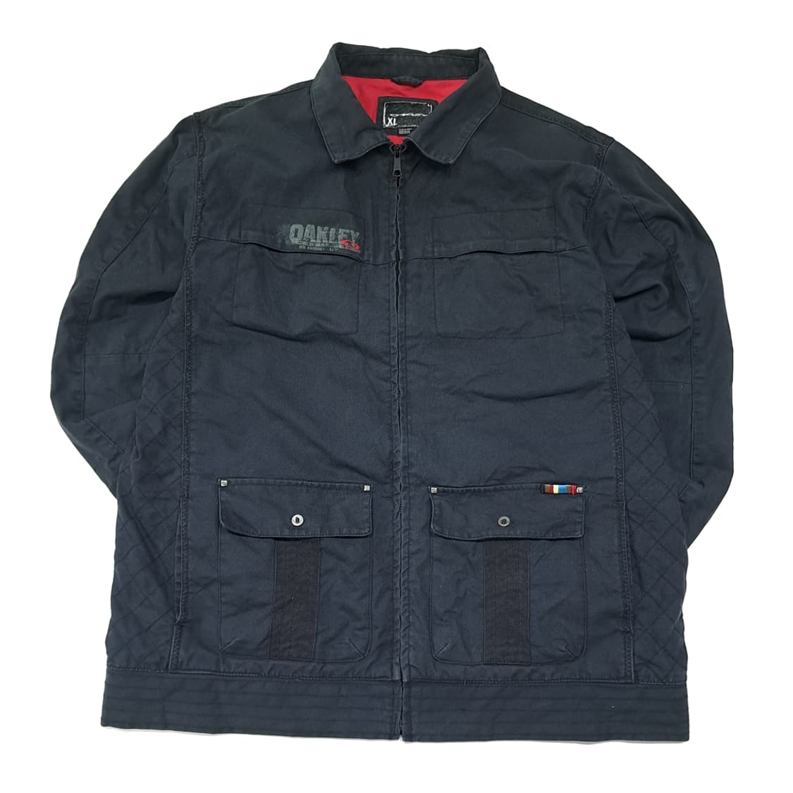 CL929 XL 오클리 00s 블랙 캔버스 워크 자켓 아우터 상품이미지1