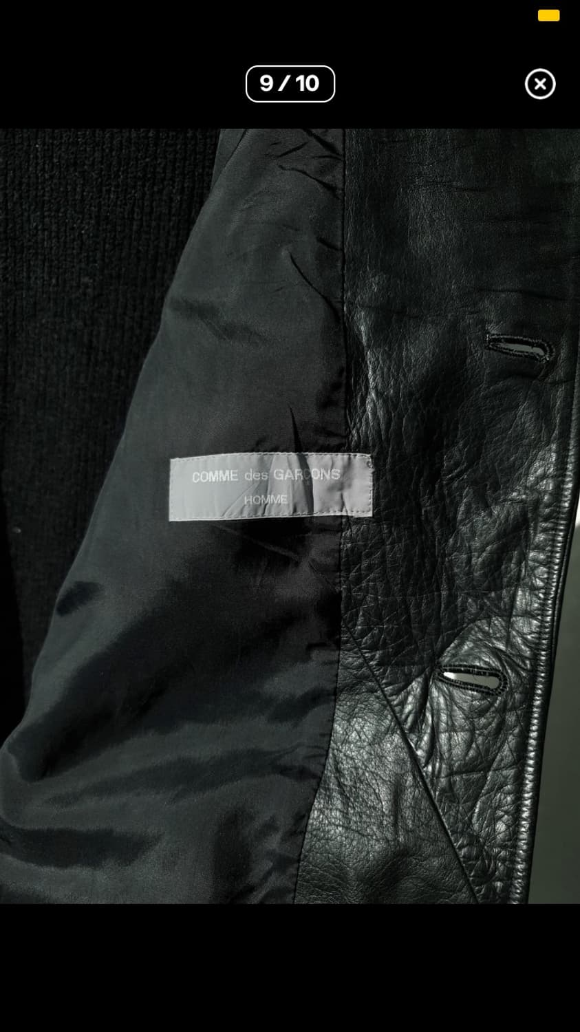 꼼데 레더 자켓 상품이미지5