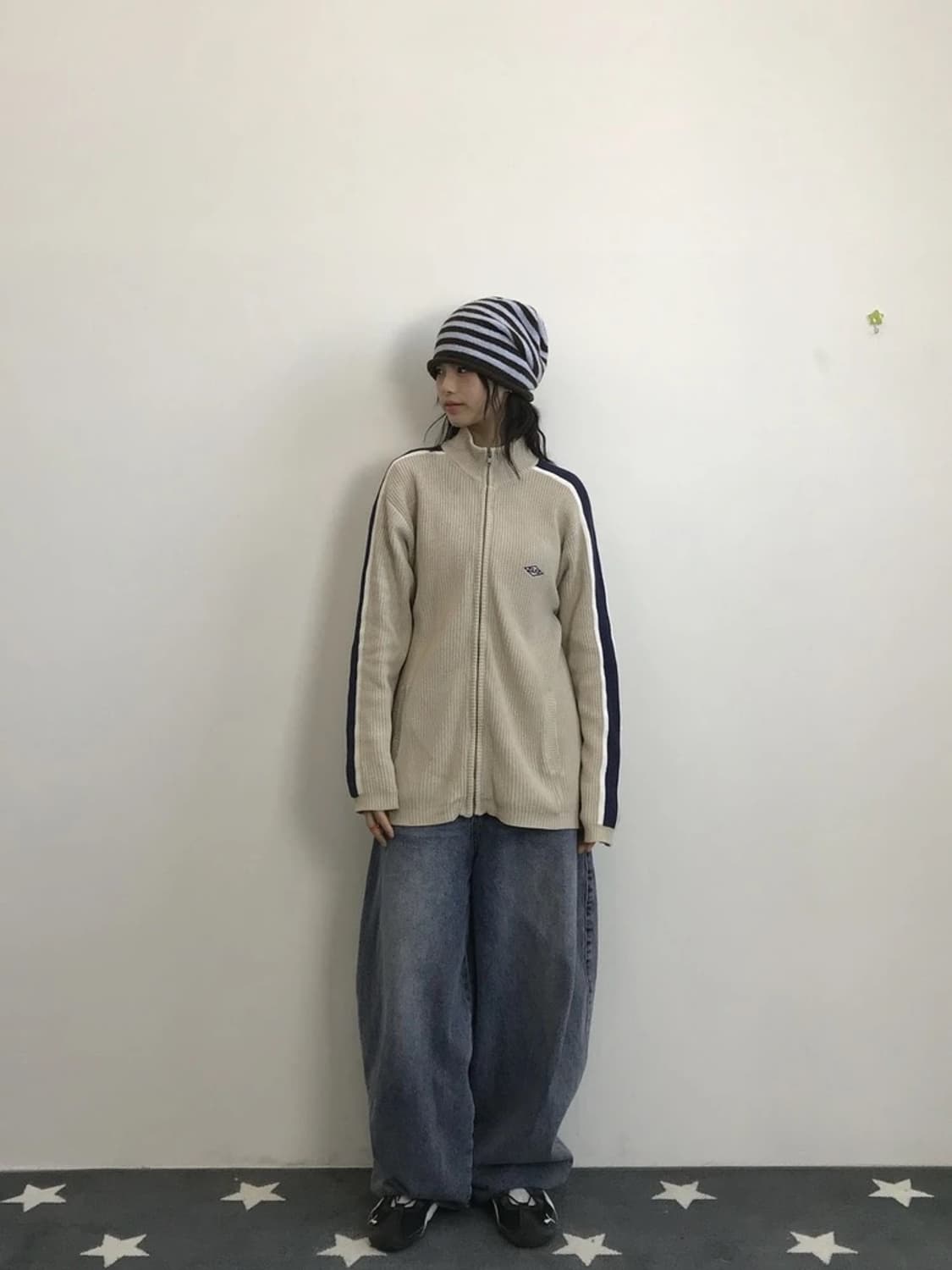 00's Bear Knit Track Zip Jacket 상품이미지1