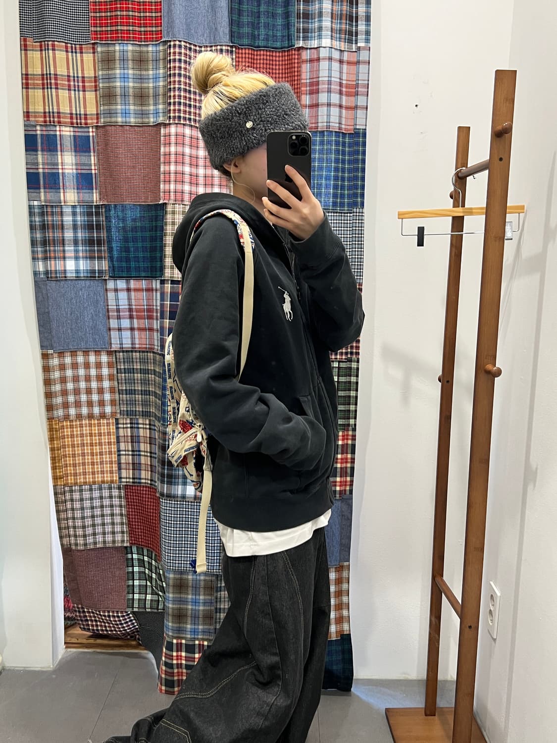 폴로 빅포니 블랙 후드집업 상품이미지7