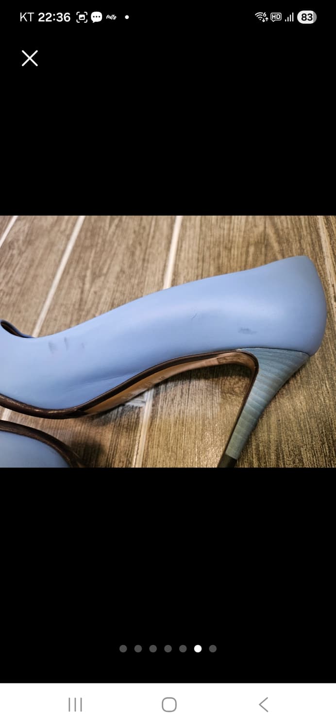 펜디 하늘색 펌프스 힐 상품이미지6