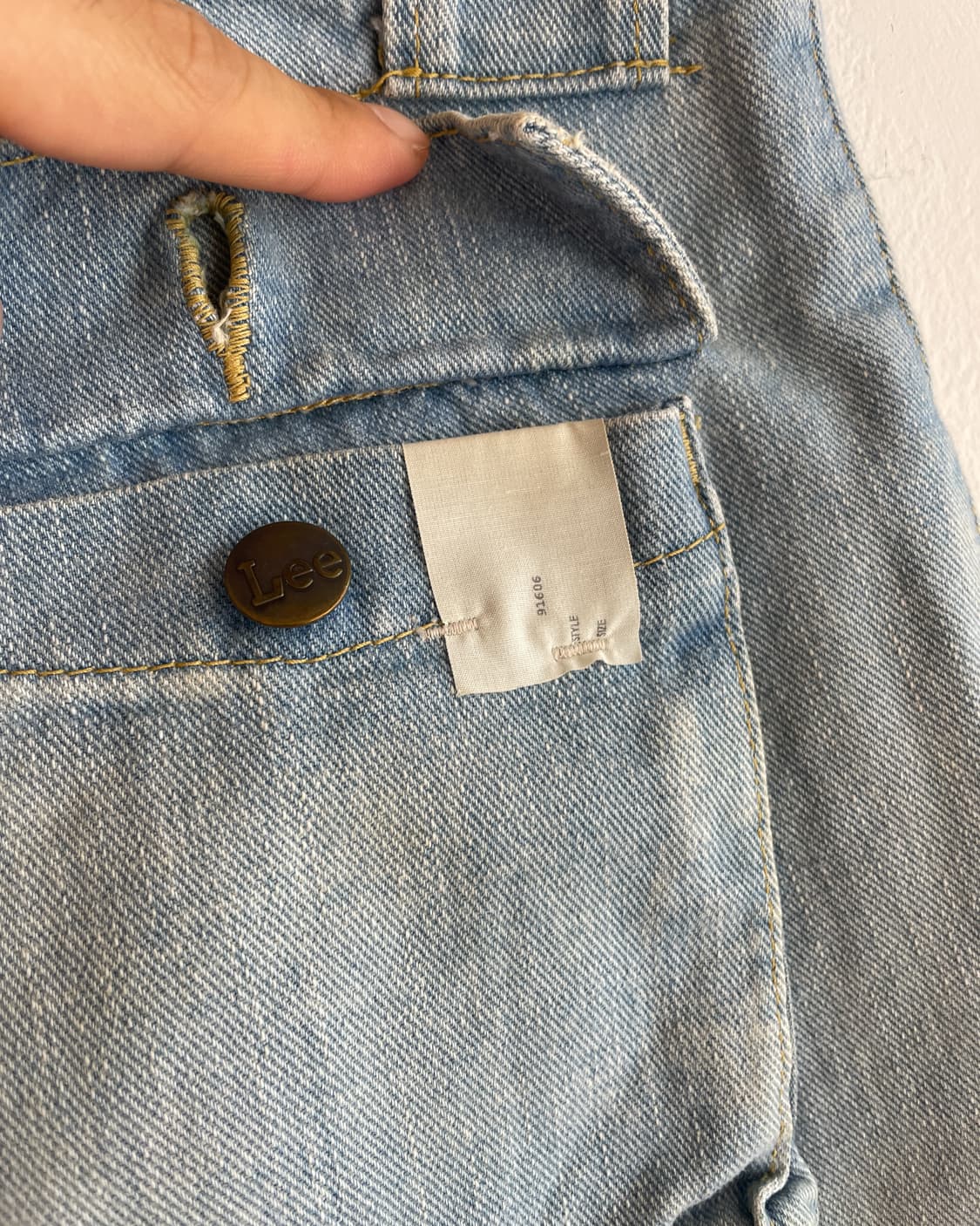 엔헐리우드 X 리 부쉬 포켓 플레어 데님 팬츠 (33inch) 상품이미지7