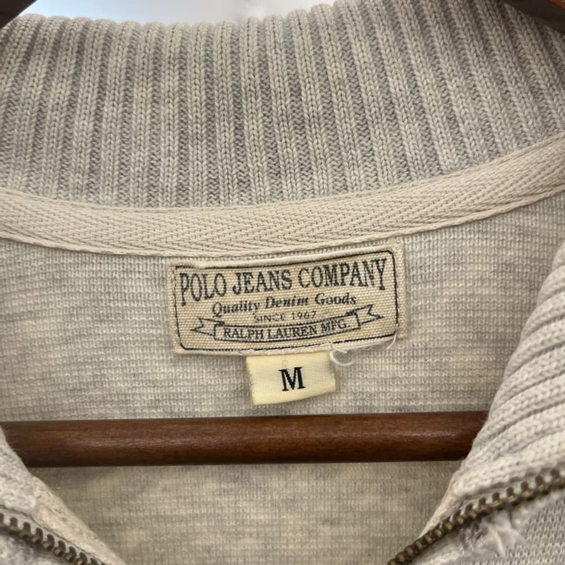 폴로 랄프로렌 빈티지 캐주얼 Y2K 딱붙핏 스웻 집업 M C10939 상품이미지5
