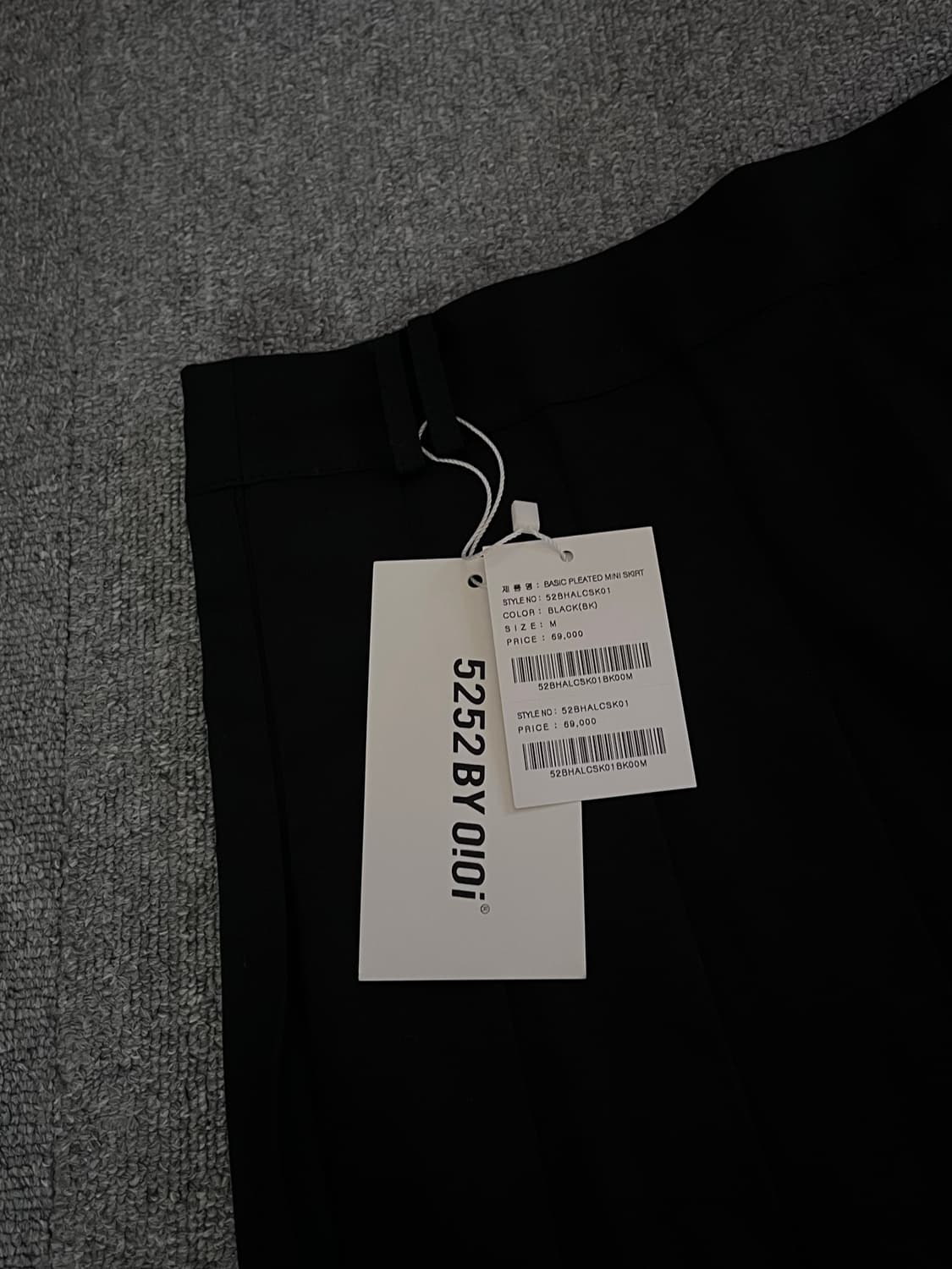 OiOi basic pleated mini skirt_black 상품이미지7