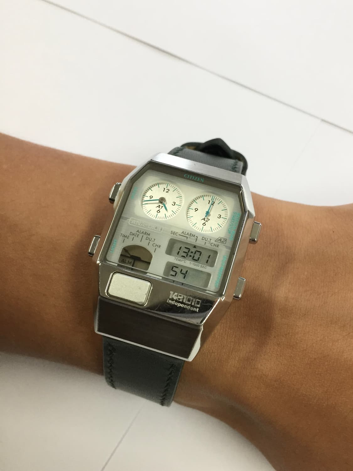 80s citizen ana-digi temp green 상품이미지3