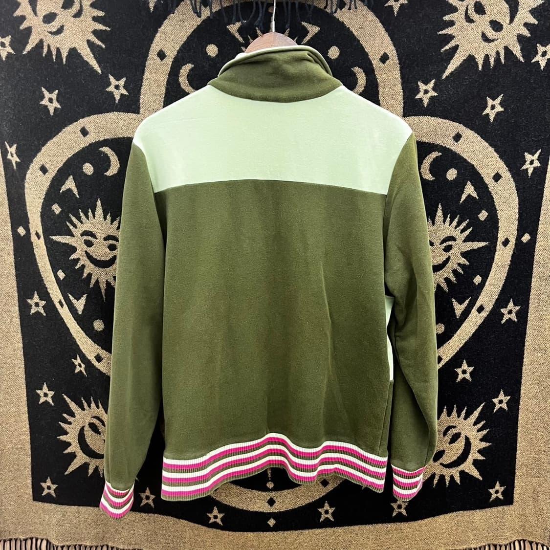 푸마 희귀 레트로 Y2K 키치 대장급 TKHKI 말차카키 집업 K0162 상품이미지4