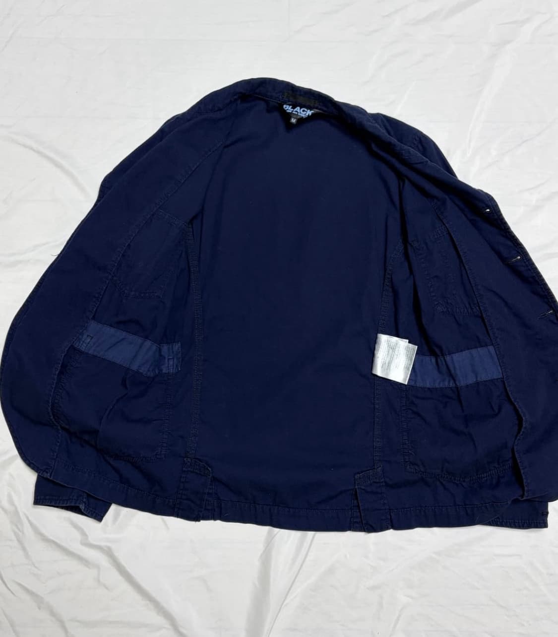 꼼데가르송 블랙 프렌치 워크자켓 상품이미지5