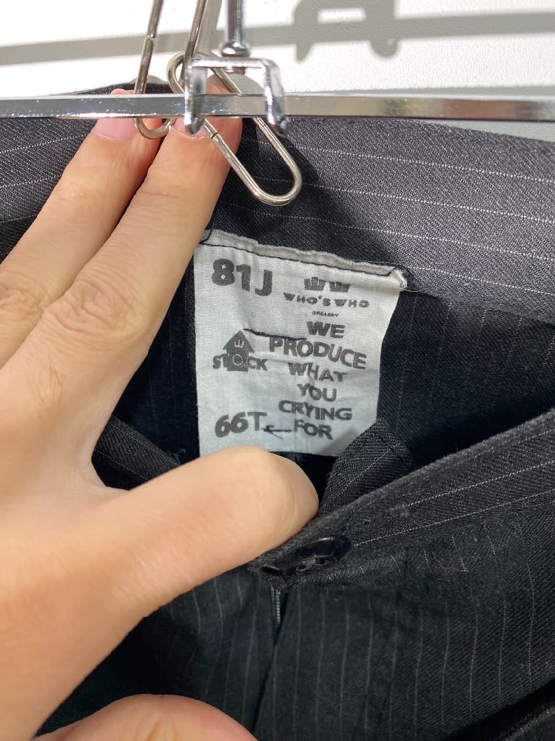 whos whos 스트라이프 워크 슬랙스 상품이미지4