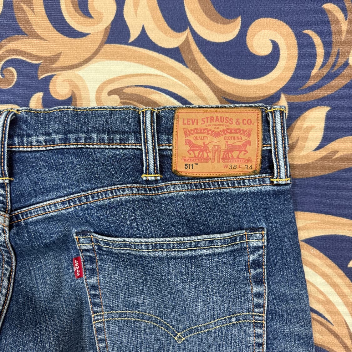 (38)리바이스 Levis 511 워싱 데님팬츠(빅사이즈) 상품이미지2