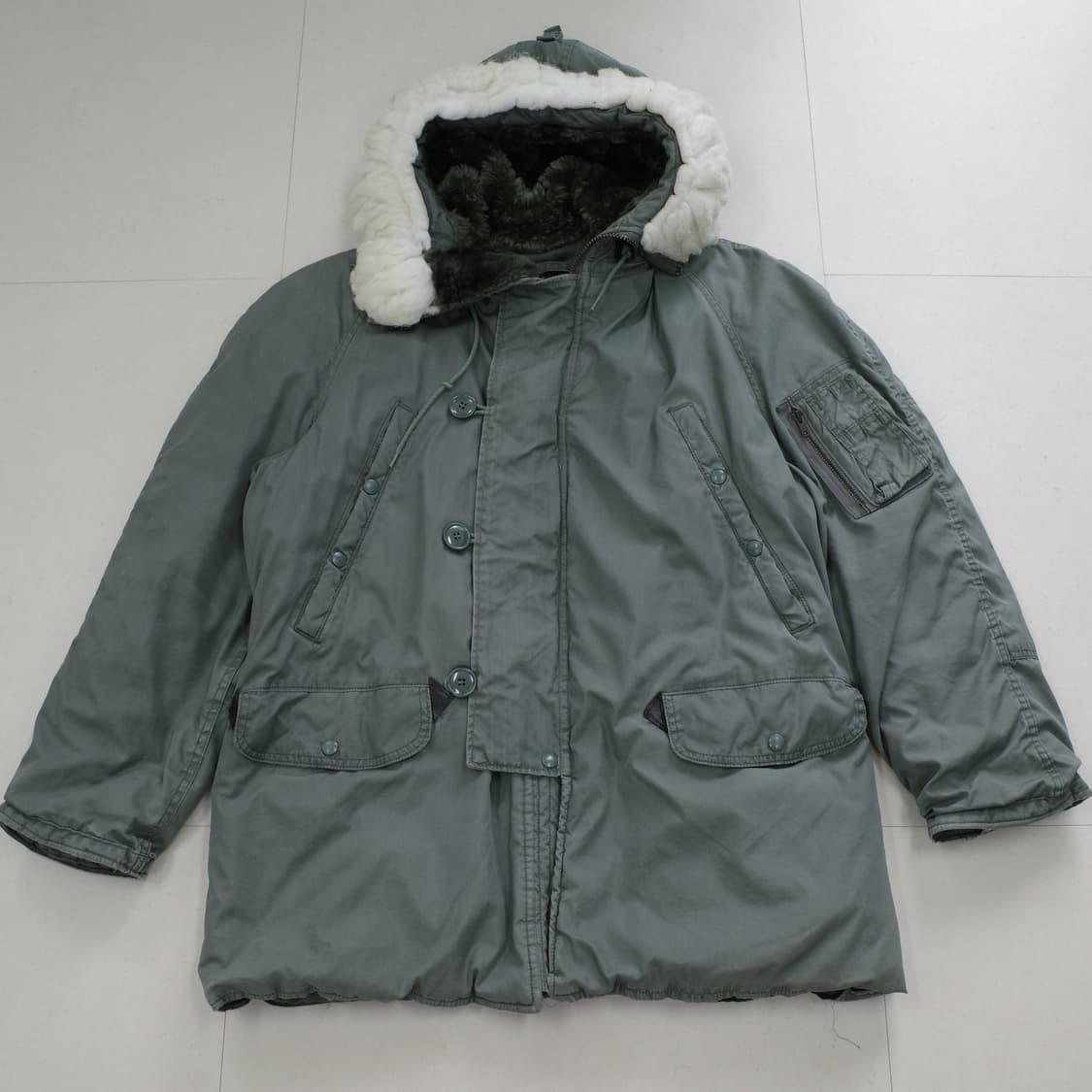 86년 미공군 USAF N-3B 플라이트 파카 (Greenbrier)  상품이미지1