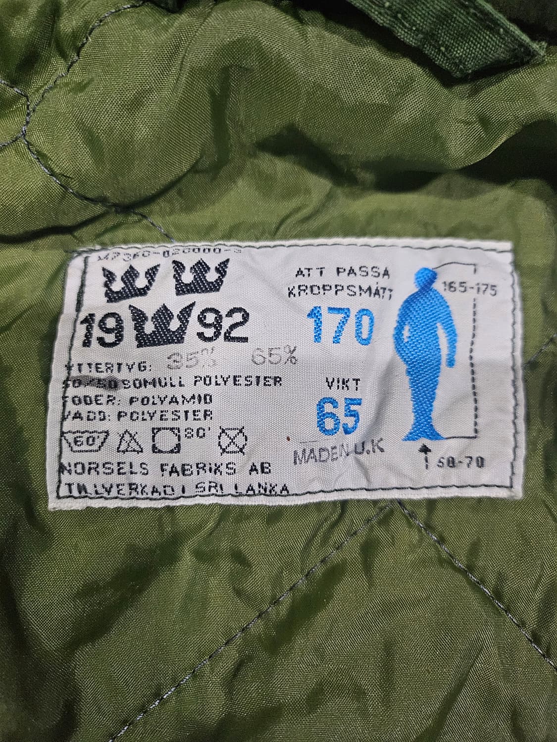 90s 오리지날 스웨덴군 조인성  m90파카 신품 상품이미지4