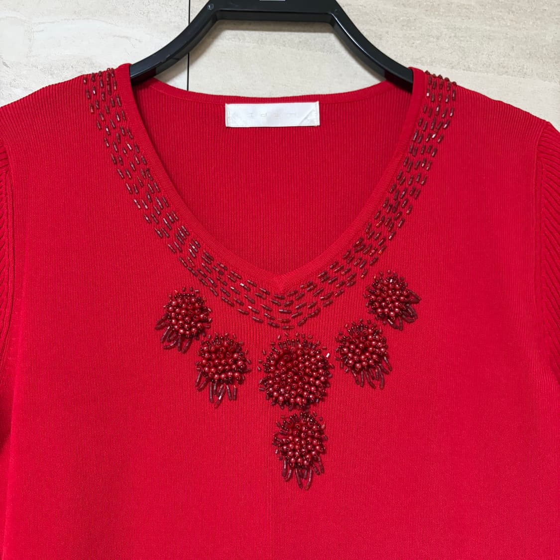 (균일가)red beads tee 상품이미지2