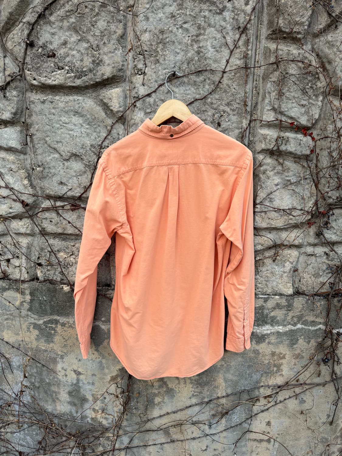 폴로 랄프로렌 빈티지 페이딩 코튼 부드러운 셔츠 오렌지 m 상품이미지2