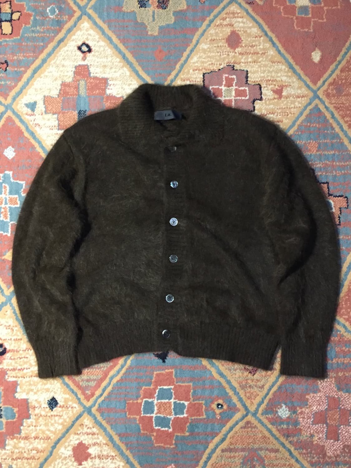 Lit 앙고라 카라 가디건 상품이미지1