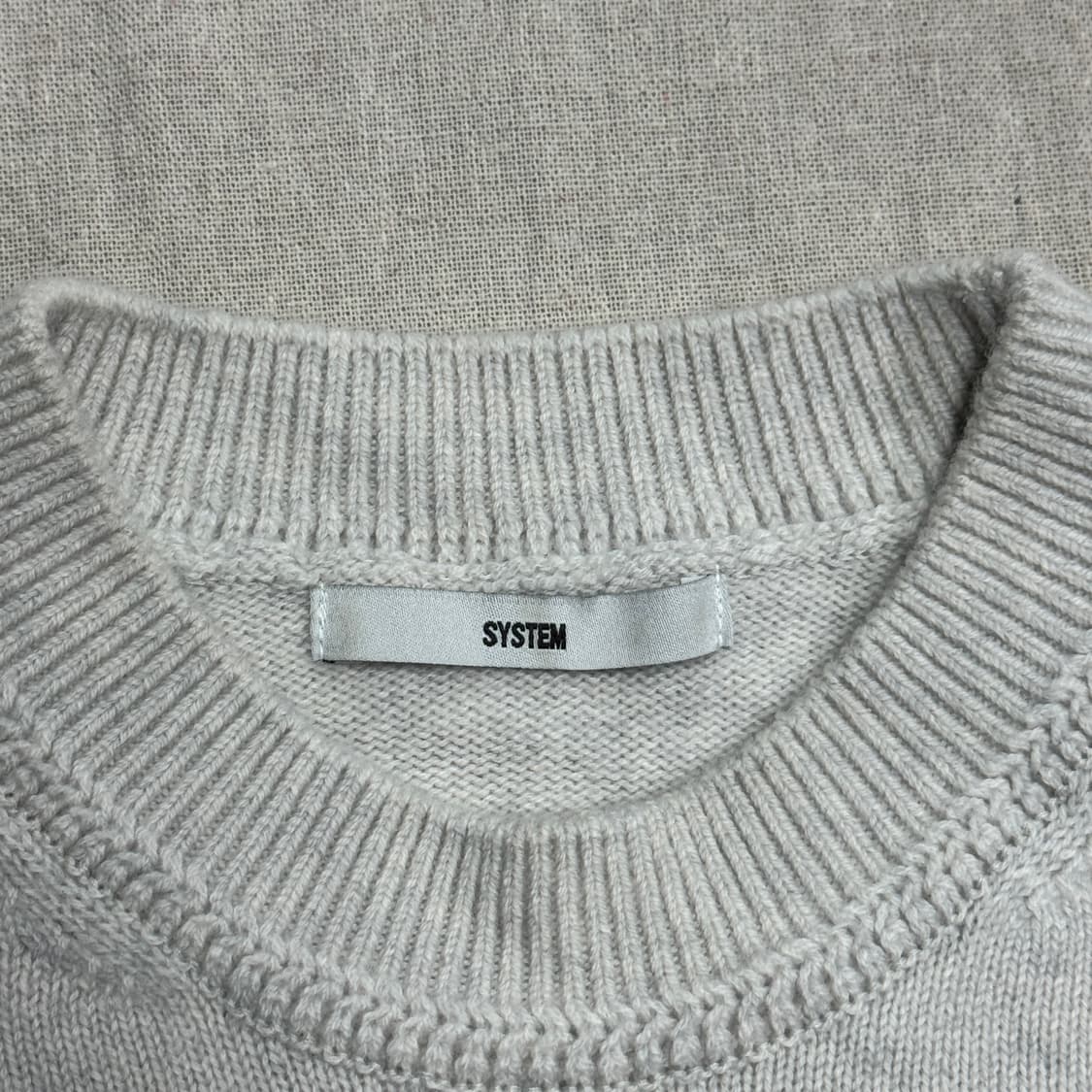 시스템 사이드라인 캐시미어 오트밀 니트 95 상품이미지4