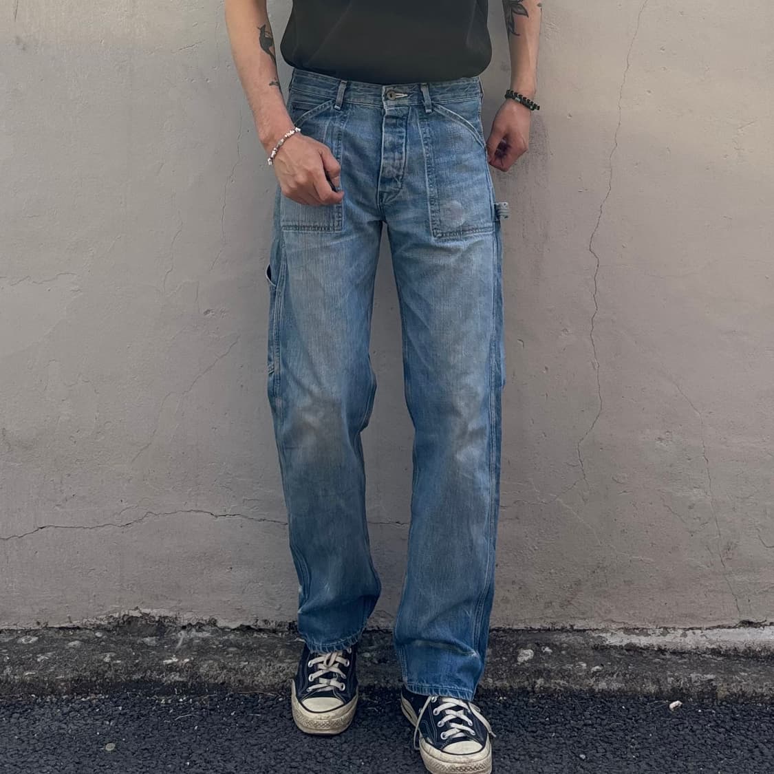 일본 캔톤 카펜터 신치백 워크 팬츠 커 상품이미지2