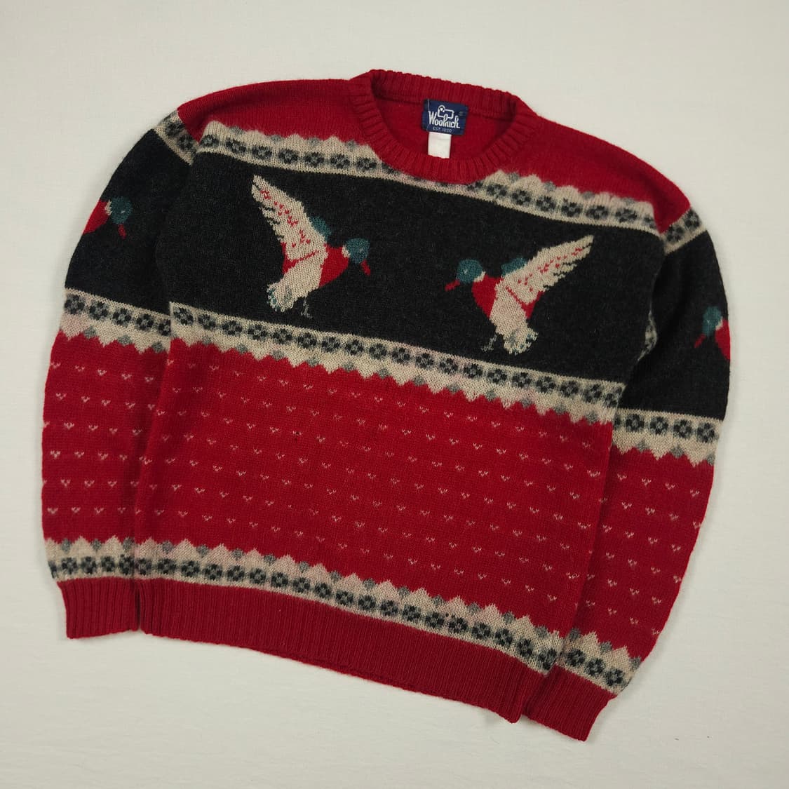 L(100)울리치 캐나다 코위찬 청둥오리 패턴 상품이미지2