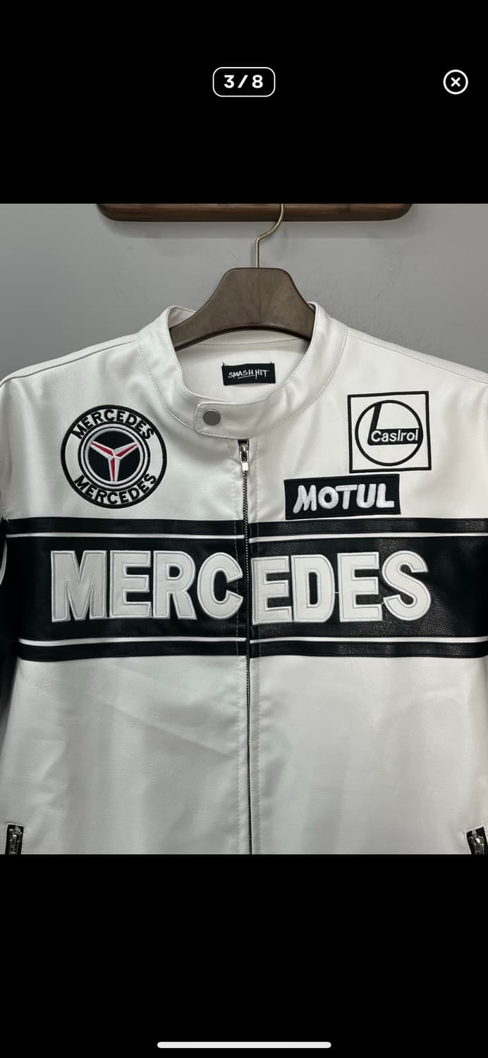 메르세데스 벤츠 바이크 가죽 자켓 A3113 상품이미지3